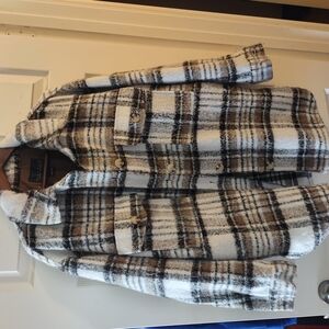 Sanctuary X Anthropologie  Plaid Shacket
